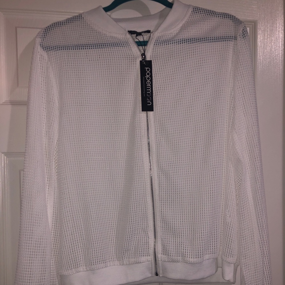 White see-through jacket